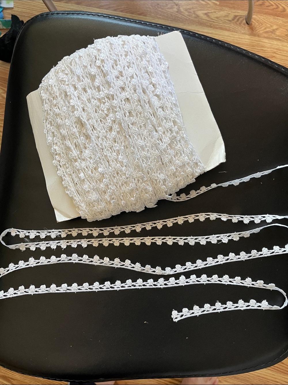 White Floral Trim Lace Ribbon for Sewing & Crafts